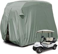 🌞 enhanced protection: moveland upgrade 2 passenger outdoor golf cart cover with extra pvc coating for ez go, club car, yamaha, custom carts - dust and uv prevention логотип