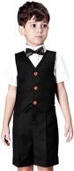 👔 stylish formal blazer classic wedding attire for boys ages 5-6 - clothing, suits & sport coats logo