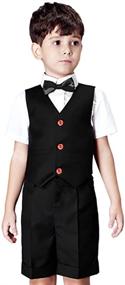 img 4 attached to 👔 Stylish Formal Blazer Classic Wedding Attire for Boys Ages 5-6 - Clothing, Suits & Sport Coats