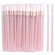 👄 100 disposable lip brushes: lipstick applicator, lip gloss wands pink tbestmax logo