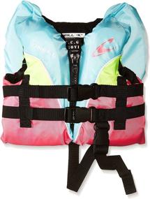 img 3 attached to 🌊 Turquoise/Berry/Lime:White O'Neill Wetsuits Infant Superlite USCG Life Vest - 1 Size