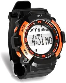 img 4 attached to 🕒 Pyle PSPTR19OR: Advanced Digital Multifunction Sports Wrist Watch - Smart Fit Classic Men Women Sport Running Training Fitness Gear Tracker with Sleep Monitor, Pedometer, Alarm, Stopwatch, Backlight in Vibrant Orange