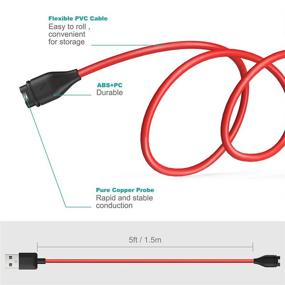 img 2 attached to TUSITA Charger Cable Compatible With Garmin Fenix 5 5S 5X Plus 6 6S 6X Sapphire
