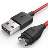 tusita charger cable compatible with garmin fenix 5 5s 5x plus 6 6s 6x sapphire logo
