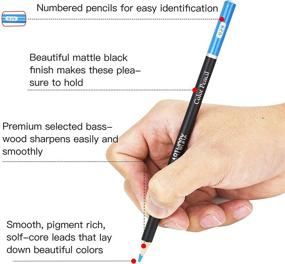 img 2 attached to 🎨 Ореонстар Набор цветных карандашей для профессионалов с 72 цветами в чехле на молнии - Карандаши с уровнями яркости для взрослых художников и женщин - Профессиональное мягкое ядро для смешивания и рисования - Идеальны для раскрасок.