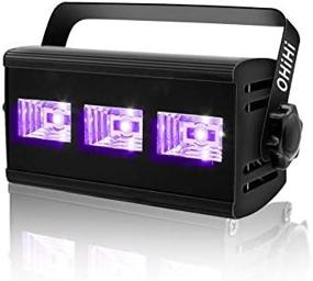 img 2 attached to 🎃 OHiHi 9W Super Bright 3 LED UV Bar Blacklight - Best for Halloween, Birthday, Dance, Disco, Club Party Supplies! Ideal for DJ Stage Lighting, Glow in The Dark, Fishing, Aquarium & Curing