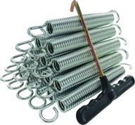 🛠️ impact spring trampoline springs kit - heavy duty galvanized steel replacement set of 15 with extra t hook логотип