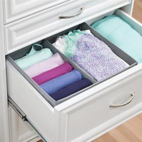 img 2 attached to MDesign Dresser Organizer Underwear Leggings Storage & Organization for Clothing & Closet Storage