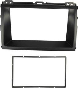 img 4 attached to 📻 DKMUS Double Din Radio Stereo Installation Panel for Toyota Land Cruiser Prado 120 Lexus GX470 Dash Trim Kit - Universal Fit for 2 Sizes: 178x102mm and 173x98mm