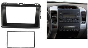 img 1 attached to 📻 DKMUS Double Din Radio Stereo Installation Panel for Toyota Land Cruiser Prado 120 Lexus GX470 Dash Trim Kit - Universal Fit for 2 Sizes: 178x102mm and 173x98mm