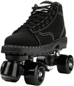 img 2 attached to 🛼 Beuway Womens Roller Skates Shoes: Shiny Outdoor Four-Wheel Skates for Adults, Unisex Sizes 5-10