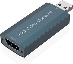 img 4 attached to 🎥 Видеокарта захвата аудио-видео высокой четкости HDMI в USB 2.0 - Запись непосредственно с фотоаппарата, видеокамеры и экшн-камеры на компьютер - 1080p, 30 кадров в секунду - Идеально подходит для игр, стриминга, обучения, видеоконференций и прямой трансляции.