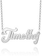 🌙 moonlight collections personalized name necklace: custom silver 925 nameplate pendant logo