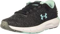 under armour charged running graphite women's shoes in athletic logo