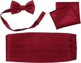 img 4 attached to Tuxedos Girdle Cummerbund Handkerchief Salutto Men's Accessories and Ties, Cummerbunds & Pocket Squares