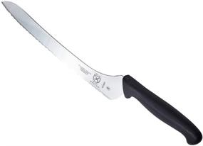 img 2 attached to 🔪 Эффективное резание с ножом для хлеба Mercer Culinary Millennia Black Handle, 9 дюймов с гофрированным лезвием, смещенной рукояткой