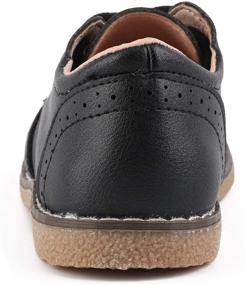 img 2 attached to 👟 Moceen Lace-Up Oxford Shoes: Stylish & Comfortable School Uniform Dress Loafers for Kids