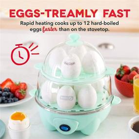 img 2 attached to 🍳 Dash Deluxe Rapid Egg Cooker - Cook Hard Boiled, Poached, Scrambled Eggs, Omelets & More! (12 Egg Capacity, Auto Shut Off) - Aqua