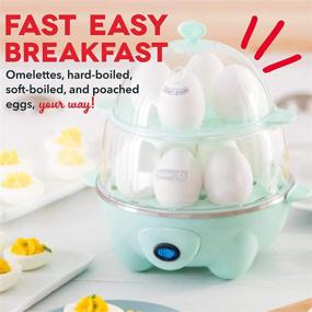 img 3 attached to 🍳 Dash Deluxe Rapid Egg Cooker - Cook Hard Boiled, Poached, Scrambled Eggs, Omelets & More! (12 Egg Capacity, Auto Shut Off) - Aqua