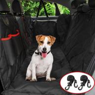 🐶 favoto waterproof dog car seat cover with visible mesh window - universal size for hatchbacks, sedans, trucks, suvs: protects seats from scratches and provides comfortable hammock-style ride logo