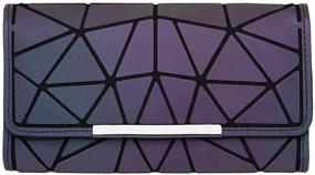 img 4 attached to DIOMO Women's Handbags & Wallets - Geometric Luminous Holographic Reflective Collection