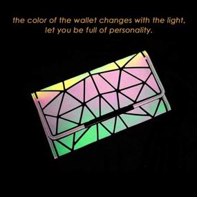 img 2 attached to DIOMO Women's Handbags & Wallets - Geometric Luminous Holographic Reflective Collection