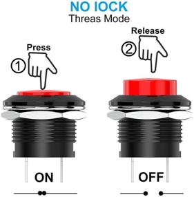 img 2 attached to DIYhz AC250V AC125V Momentary Push Button