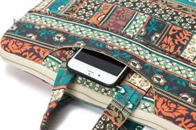 img 1 attached to Kinmac New Bohemian: Stylish 360° Waterproof Messenger Sleeve for MacBook Pro 15 inch & 15.6 inch Laptop