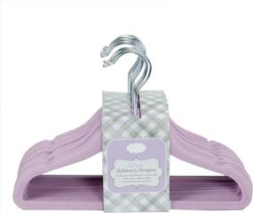 img 1 attached to Lavender Home Expressions Children's Ultra Thin Velvet Hangers – Premium 25-Pack for Organized Closets