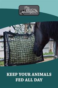 img 2 attached to 🐎 Enhanced Digestion and Colic-Free Feeding with Kensington Slow Feed Hay Bag featuring Extra-Durable Nylon Straps