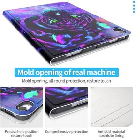 img 1 attached to 📱 TOMYOU iPad Air 4 Case 10.9 Inch 2020 - Slim Stand Soft Back Shell Protective Smart Cover for iPad Air 10.9" 4th Gen (A2316 A2324 A2325 A2072)