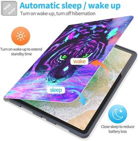 img 3 attached to 📱 TOMYOU iPad Air 4 Case 10.9 Inch 2020 - Slim Stand Soft Back Shell Protective Smart Cover for iPad Air 10.9" 4th Gen (A2316 A2324 A2325 A2072)