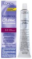 лосьон для волос l'oreal excellence creme, средний золотисто-коричневый №5.3 логотип