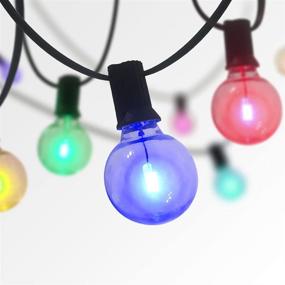 img 4 attached to 🌈 SUNTHIN 27FT G40 Multicolor String Lights: Shatterproof RGB G40 Globe Bulb with Wireless Remote, Ideal for Holiday Parties, Patio Decor, and Outdoor Lighting