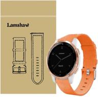 📿 blueshaw orange nylon woven fabric strap - compatible for garmin vivoactive 4s bands, replacement accessory for garmin vívoactive 4s 40mm smartwatch logo