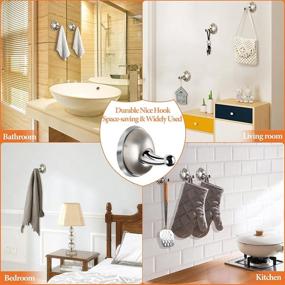 img 1 attached to TONIAL 6-Piece Bell Design Bathroom Hardware Set: Wall Mounted Towel Rack Bar, Bath Accessory Kit in Brushed Nickel