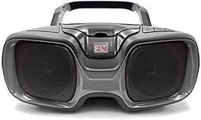 img 4 attached to SYLVANIA Bluetooth Portable CD AM/FM Radio Boombox (Black & Titanium) - SRCD1037BT