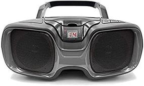 img 3 attached to SYLVANIA Bluetooth Portable CD AM/FM Radio Boombox (Black & Titanium) - SRCD1037BT