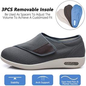 img 3 attached to MEJORMEN Diabetic Breathable Adjustable Lightweight Women's Shoes in Athletic