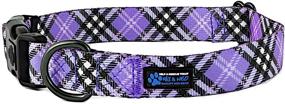 img 4 attached to 🐾 Max and Neo Plaid Pattern Dog Collar with Donation - Every Collar Sold Supports a Dog Rescue