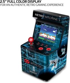 img 2 attached to 🕹️ My Arcade Retro Machine: Playable Mini Arcade with 200 Retro Style Games, 5.75 Inch Height, AA Battery Powered, 2.5 Inch Color Display, Built-in Speaker, Volume Control