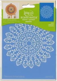 img 1 attached to 🎨 DecoArt ASMM18-K Americana 6x8-Inch Doily Stencil: Perfect for Mixed Media Projects