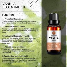 img 3 attached to 🌿 Organic Vanilla Essential Oil (30ML) - 100% Pure Natural Aromatherapy Oil for Diffuser, Massage, Skin Care, Yoga, Sleep