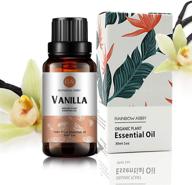 🌿 organic vanilla essential oil (30ml) - 100% pure natural aromatherapy oil for diffuser, massage, skin care, yoga, sleep logo