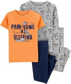 img 2 attached to 👕 Carter's Boys' Four-Piece Cotton Clothing Set - 341g280