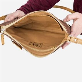 img 2 attached to 👜 Corkor Women's Crossbody Handbag: Cork Purse from Portugal, Crafted with Vegan Leather