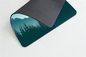 img 2 attached to Exquisite Custom Pingpi Gaming Mouse Pad: Vibrant Green Mountain Landscape - 9.5x7.9 Inch