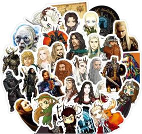 img 4 attached to 🧙 The Hobbit Laptop Stickers for Adults - 50 Pcs/Pack Classic Movie Decals: Waterproof, Vinyl, for Water Bottles, Laptops, Cars, and More