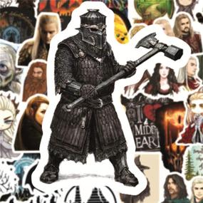 img 3 attached to 🧙 The Hobbit Laptop Stickers for Adults - 50 Pcs/Pack Classic Movie Decals: Waterproof, Vinyl, for Water Bottles, Laptops, Cars, and More