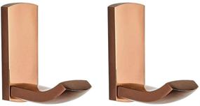 img 4 attached to 🧲 Aothpher 2 Pack Wall Mounted Copper Towel Robe Hook Bath Kitchen Heavy Duty, Polished Rose Gold